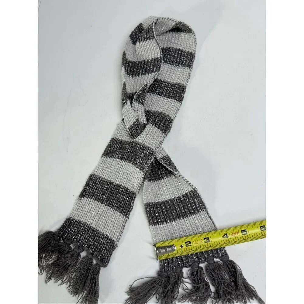 Set of 2 Skarves Adult/ Kids Stripped Gray